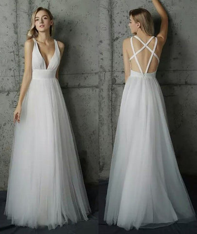 white long dress prom