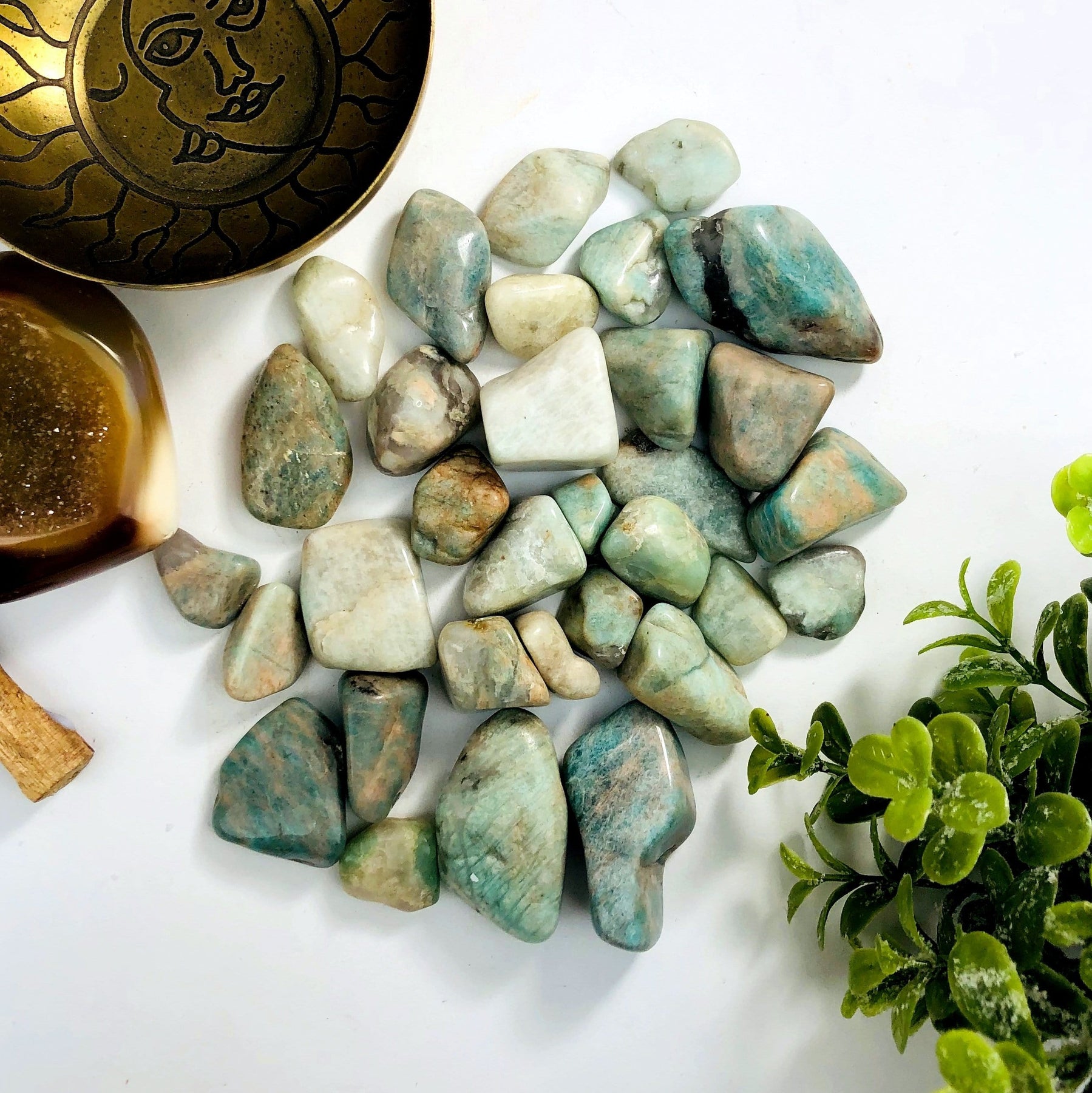 Amazonite Tumbled Stones Gardening Jewelry Making Jewelry Craft Rock Paradise