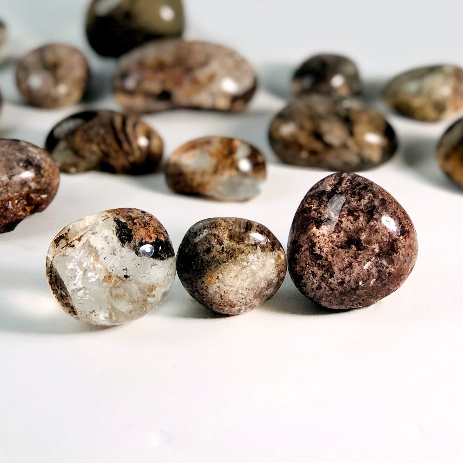 Lodolite Dream Quartz Tumbled Stones By Weight Rk3019 Rock Paradise