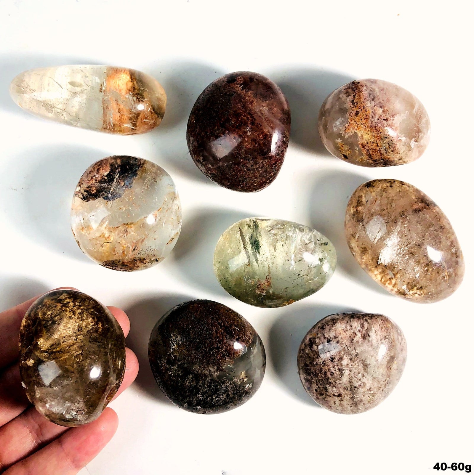Lodolite Dream Quartz Tumbled Stones By Weight Rk3019 Rock Paradise