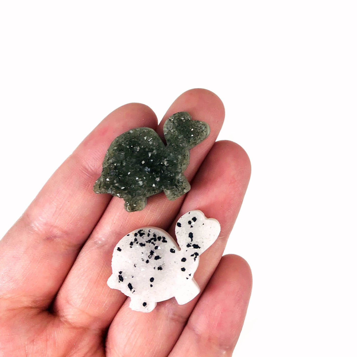 Ghost Gemstone Cabochons - 2 in a hand
