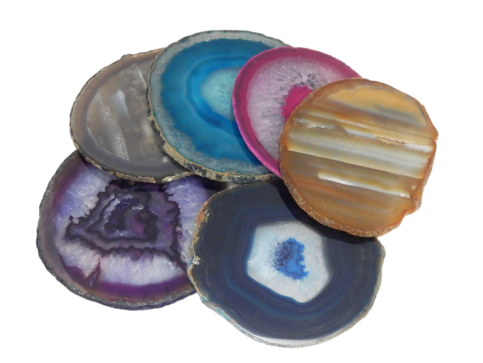 agate slices assorted