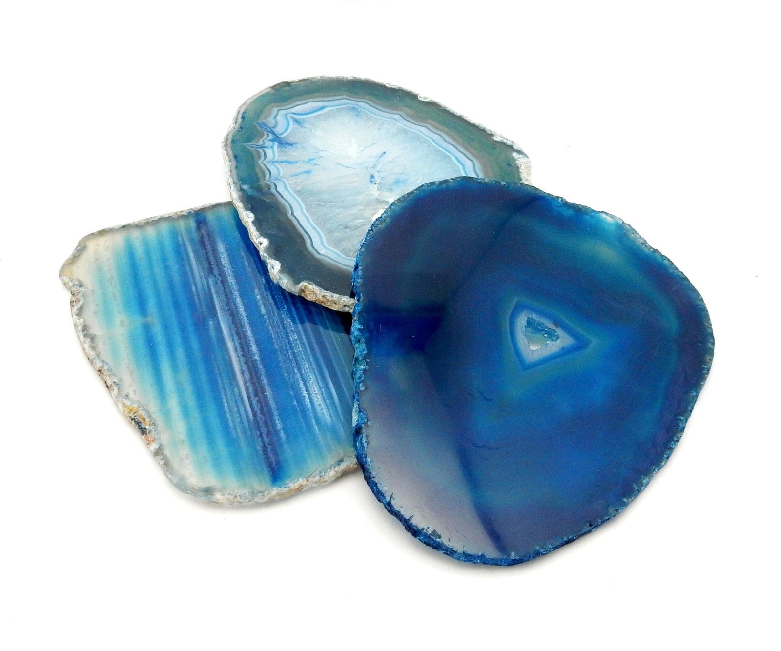 Blue Agate Slice - Agate Slices #5 - Great for Coasters and Home Decor