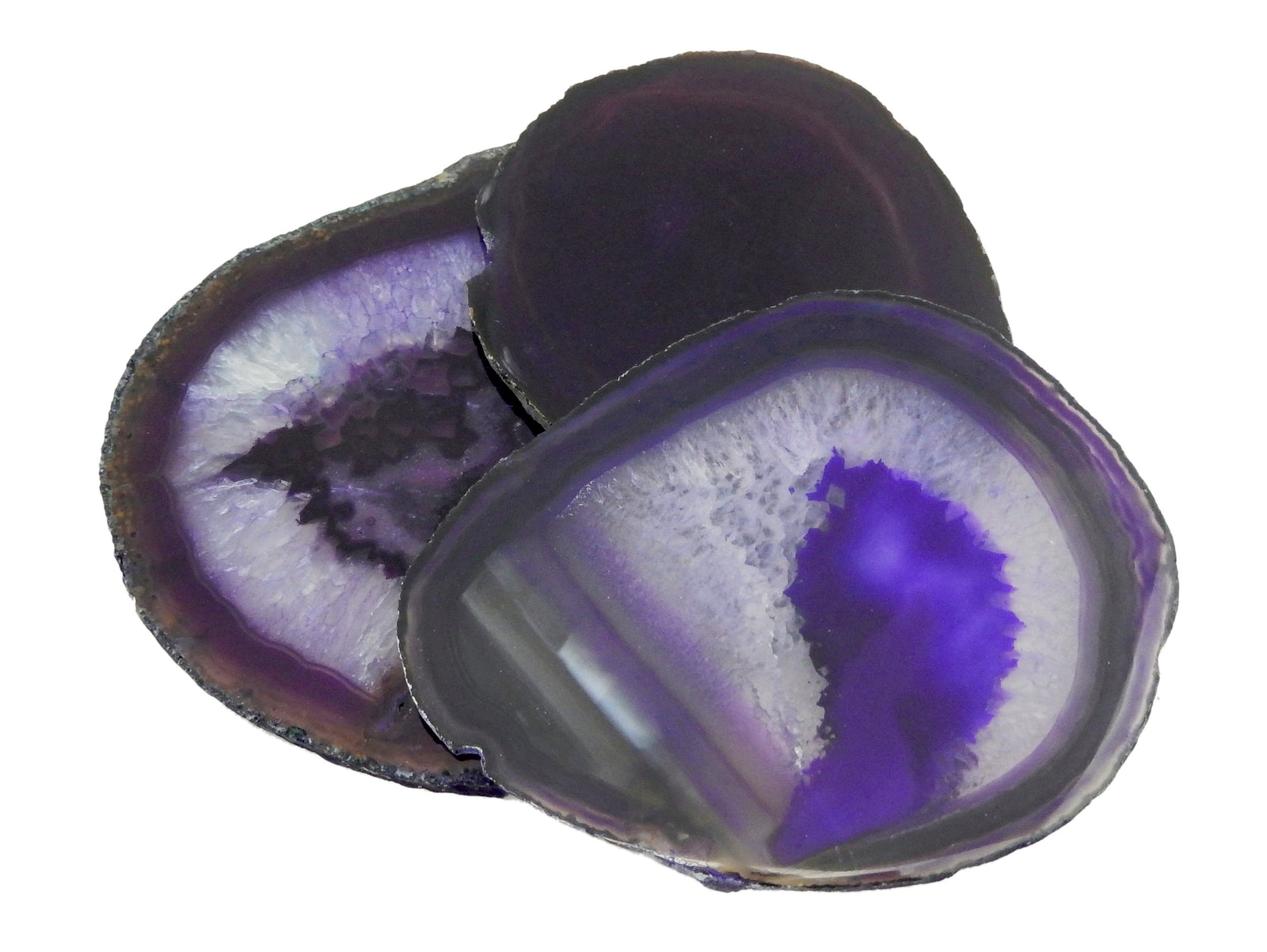 Purple Agate Slice Agate Slices 7 Gorgeous Display Agbs Rock Paradise 