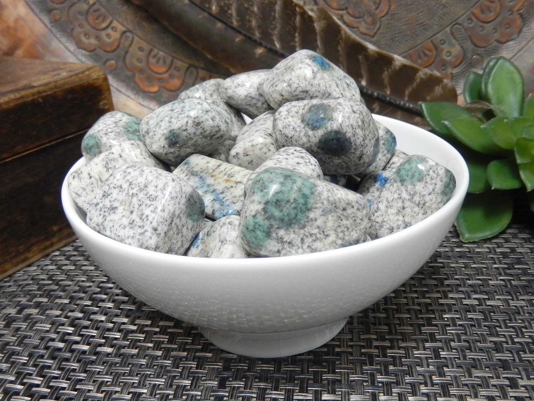 K2 Granite/Jasper Tumbled Stones Choose Quantity 1,3, or 5 stones (WRH