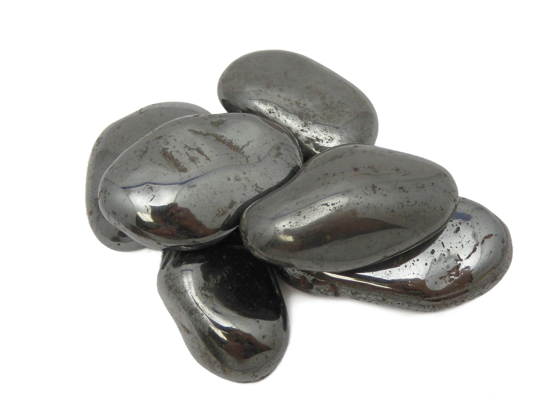 Hematite Tumbled Stones - Gardening - Craft Supplies - Decor - Large M