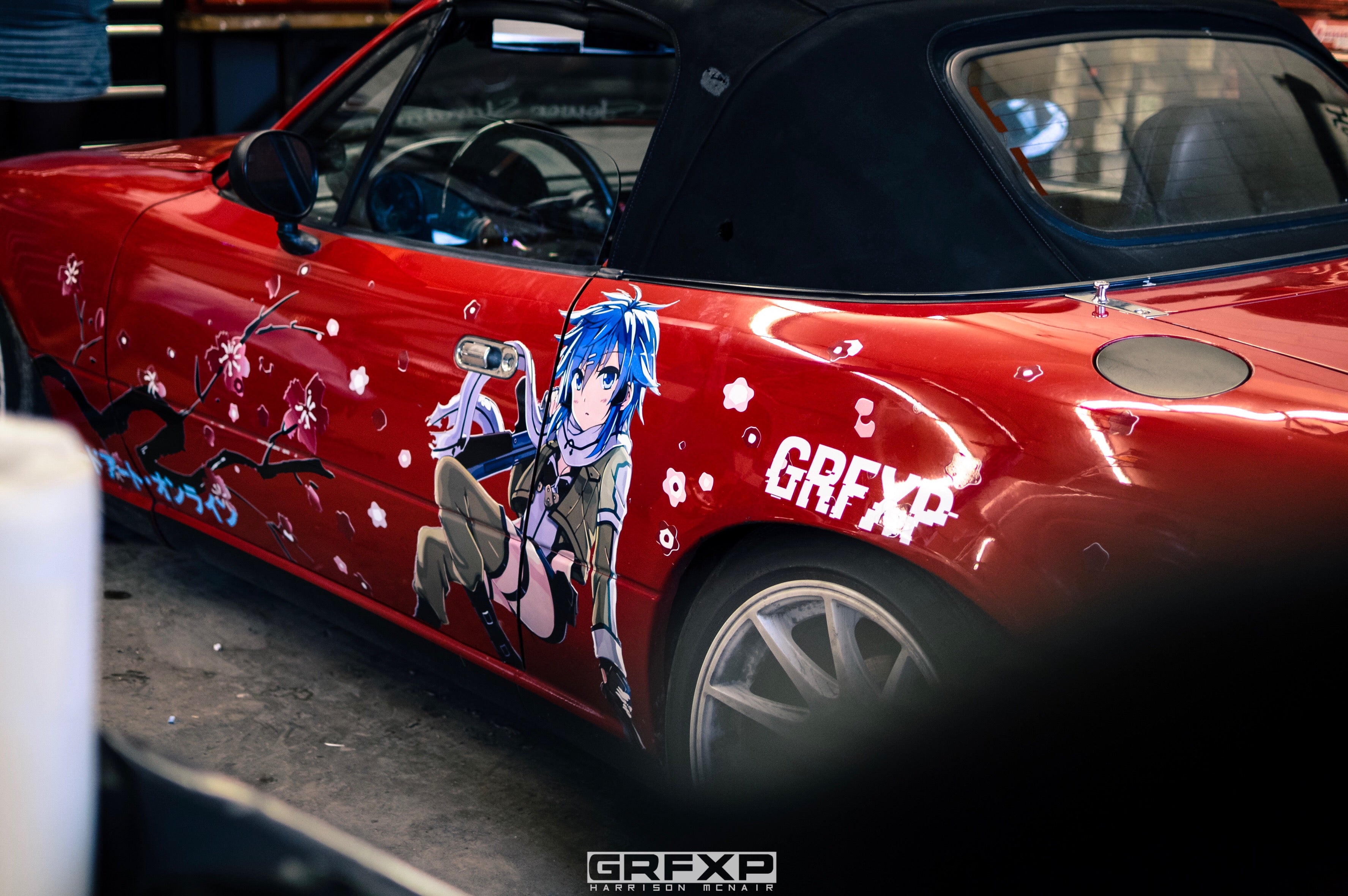 grfxp grafixpressions custom designed anime livery miata wrx cherry blossom