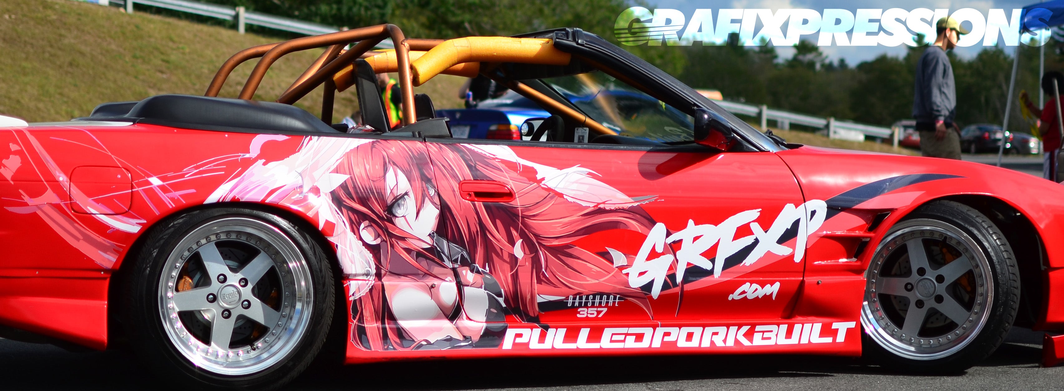 nissan 240sx silvia drift car custom anime inspired livery grafixpressions grfxp
