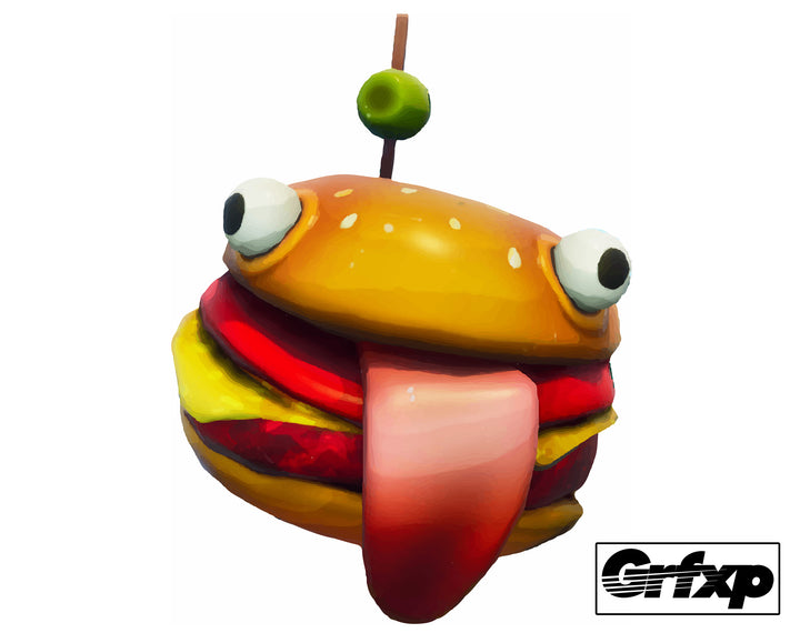 Durr Burger Fortnite Printed Sticker Grafixpressions - 