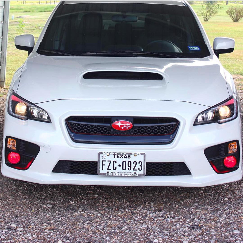 white subaru emblem overlay