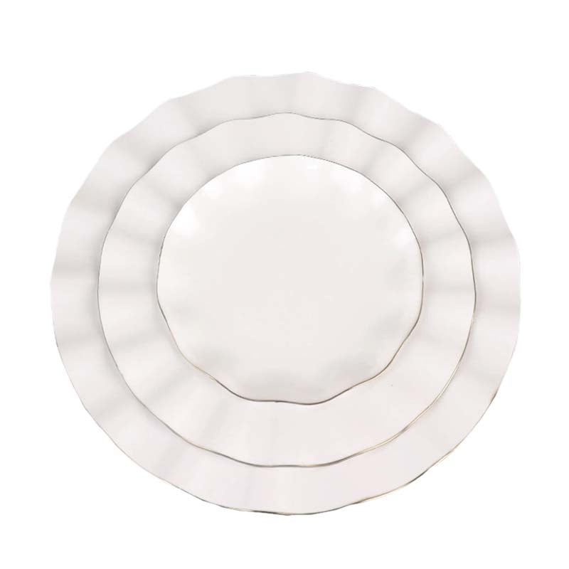 12 Pcs 8 Clear Octagonal Plastic Disposable Dessert Plates