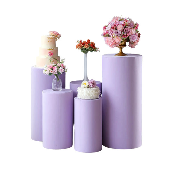 Daisy Cylinder Stand, Pedestal, White Plinth, Styrofoam Cylinder, Cake  Stand 