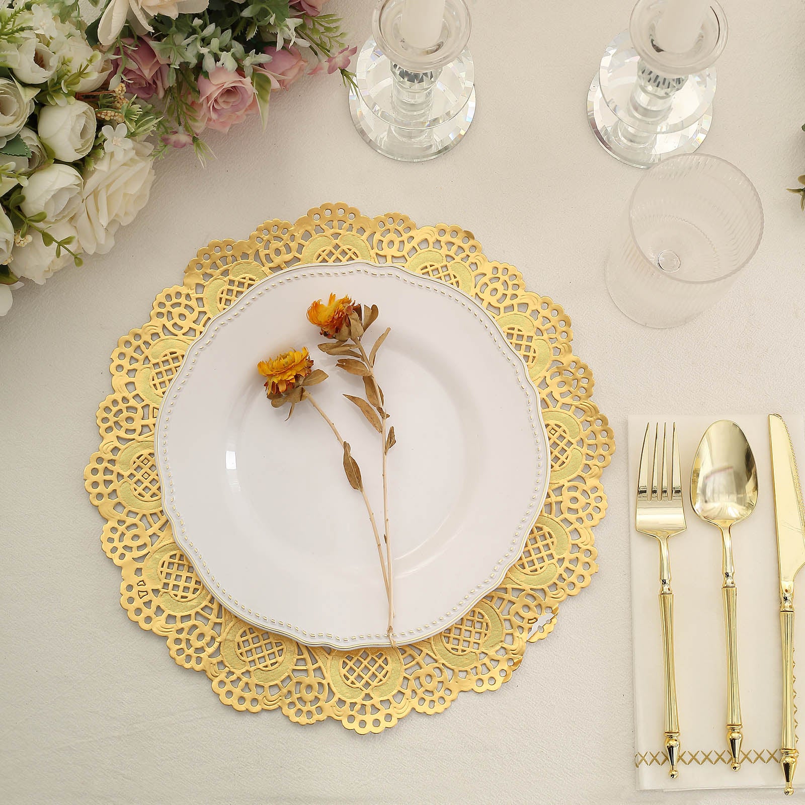 16 Round White Lace Paper Doilies, Disposable Paper Placemats 500PCS –  EcoQuality Store