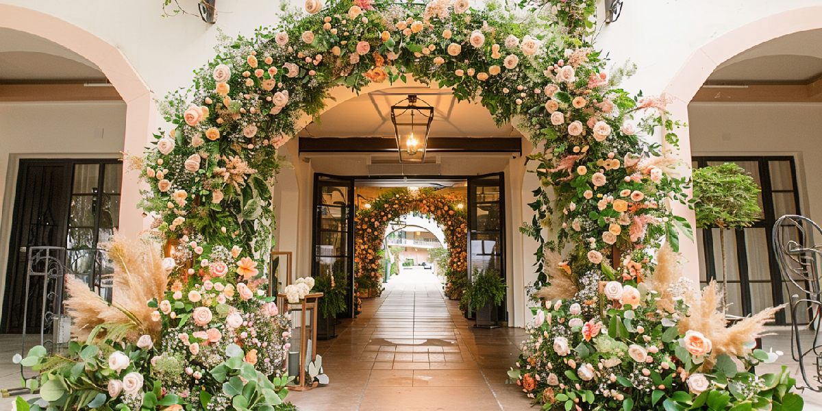 Floral Wedding Decor Arch