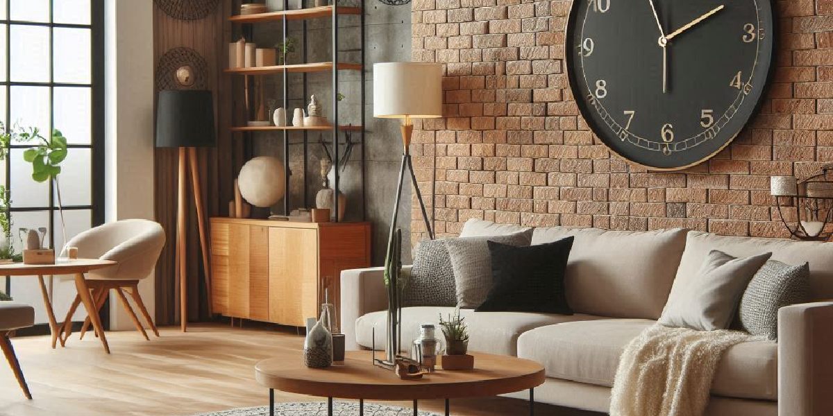 Modern Home Decor Ideas: Cozy Sofa, Wooden Accents, And Brick Wall