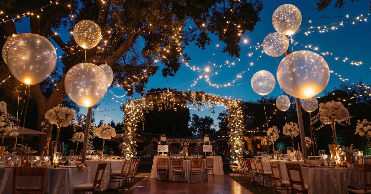 Vibrant lanterns, the best lights for party ambiance
