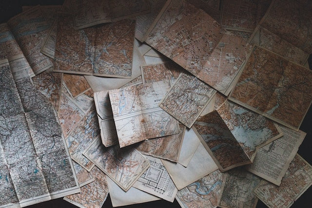 Maps on the table