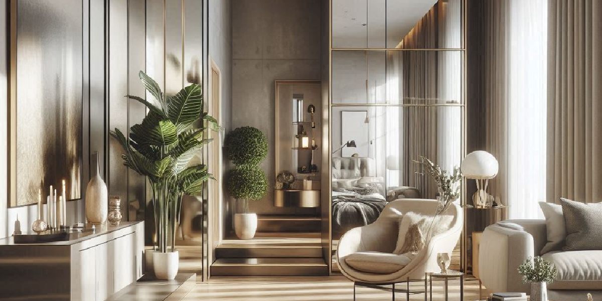 Modern Home Decor Ideas: Large Mirrors Enhancing Room Brightness