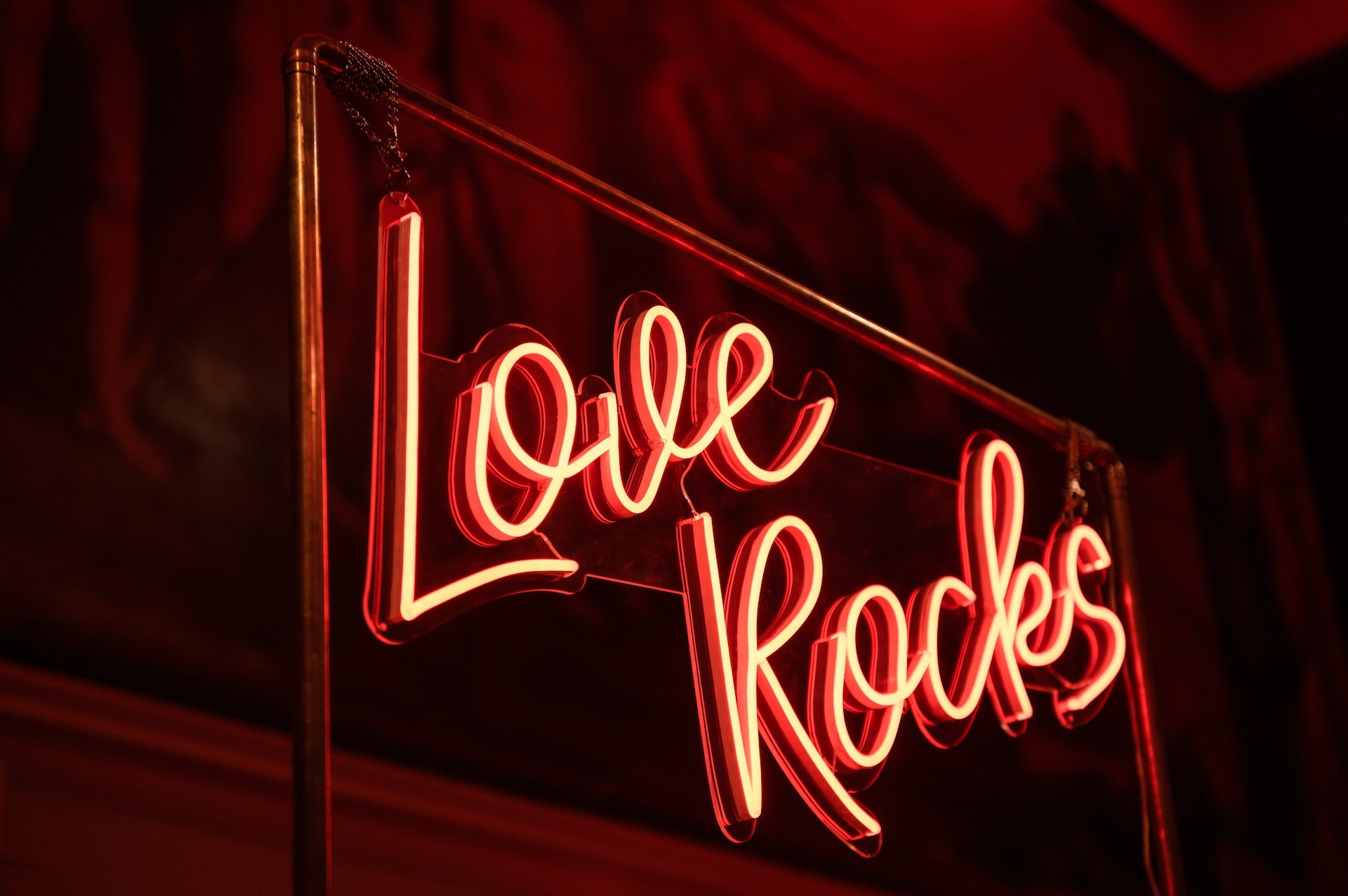 Love Rocks neon light sign