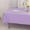 Lavender Lilac Premium Scuba Rectangular Tablecloth, Wrinkle Free Polyester Seamless Tablecloth