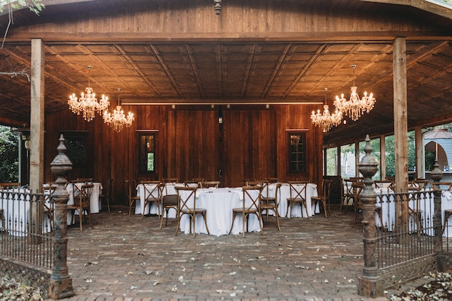 Country barn table setting