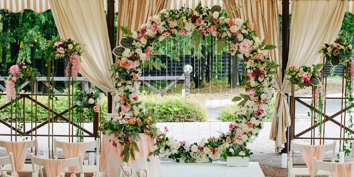 wedding backdrop ceremony