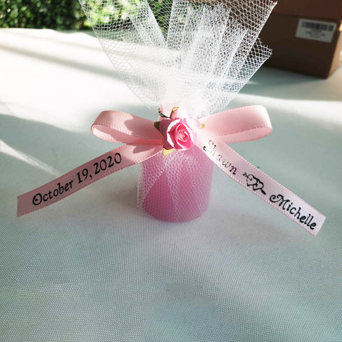 name ribbons wedding