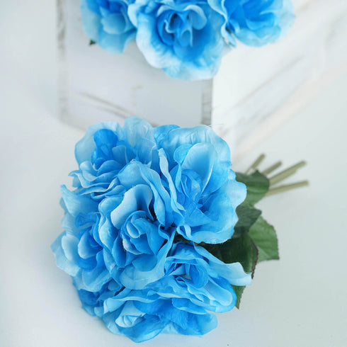 turquoise silk flowers