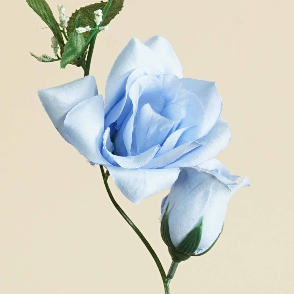 6FT Supersized UV Protected Light Blue Rose Flower Garland Chain For ...