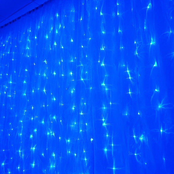 blue led lights big photography organza curtain backdrop