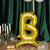 Gold Mylar Letter Balloons 27 Inch Self Supporting For Helium Or Air