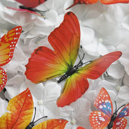 Download 12 Pack 3d Butterfly Wall Decals Stickers Diy Red Collection Efavormart