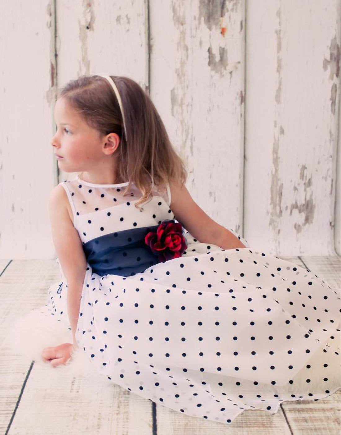 polka dot occasion dress