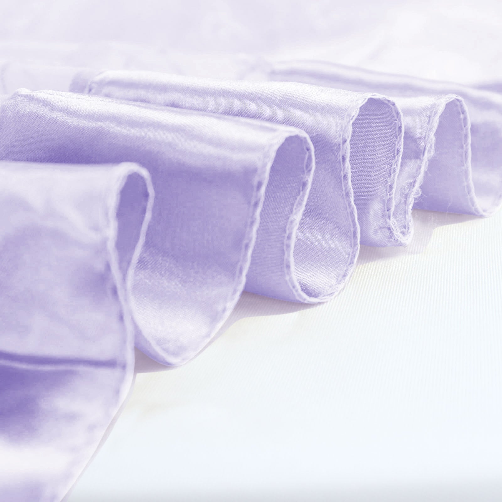 72 X 72 Lavender Satin Edge Embroidered Sheer Organza Square Table Overlay Efavormart