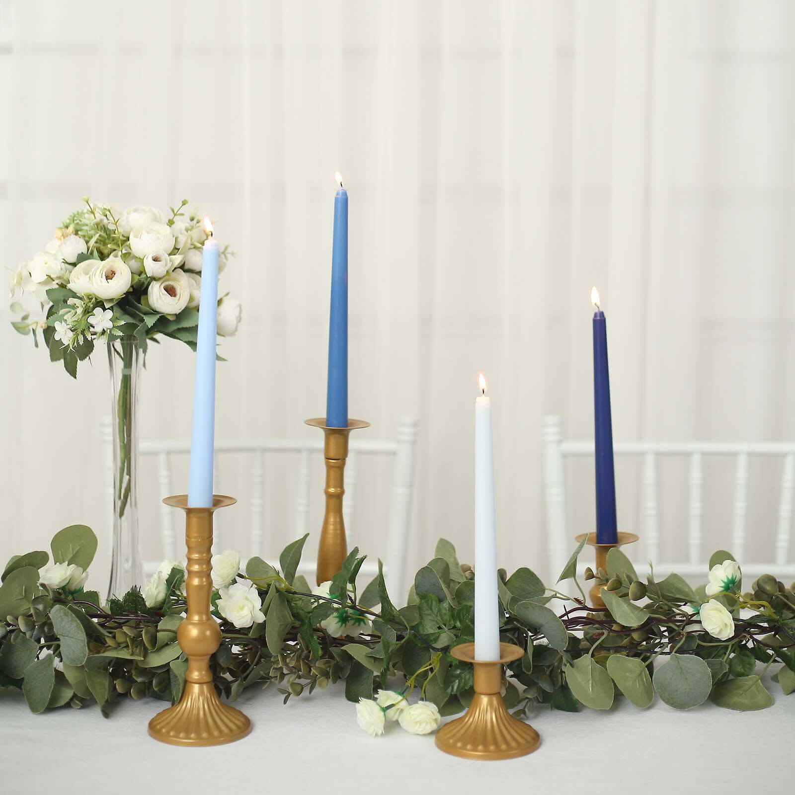 Wedding And Home  Dripless Unscented Taper Candles