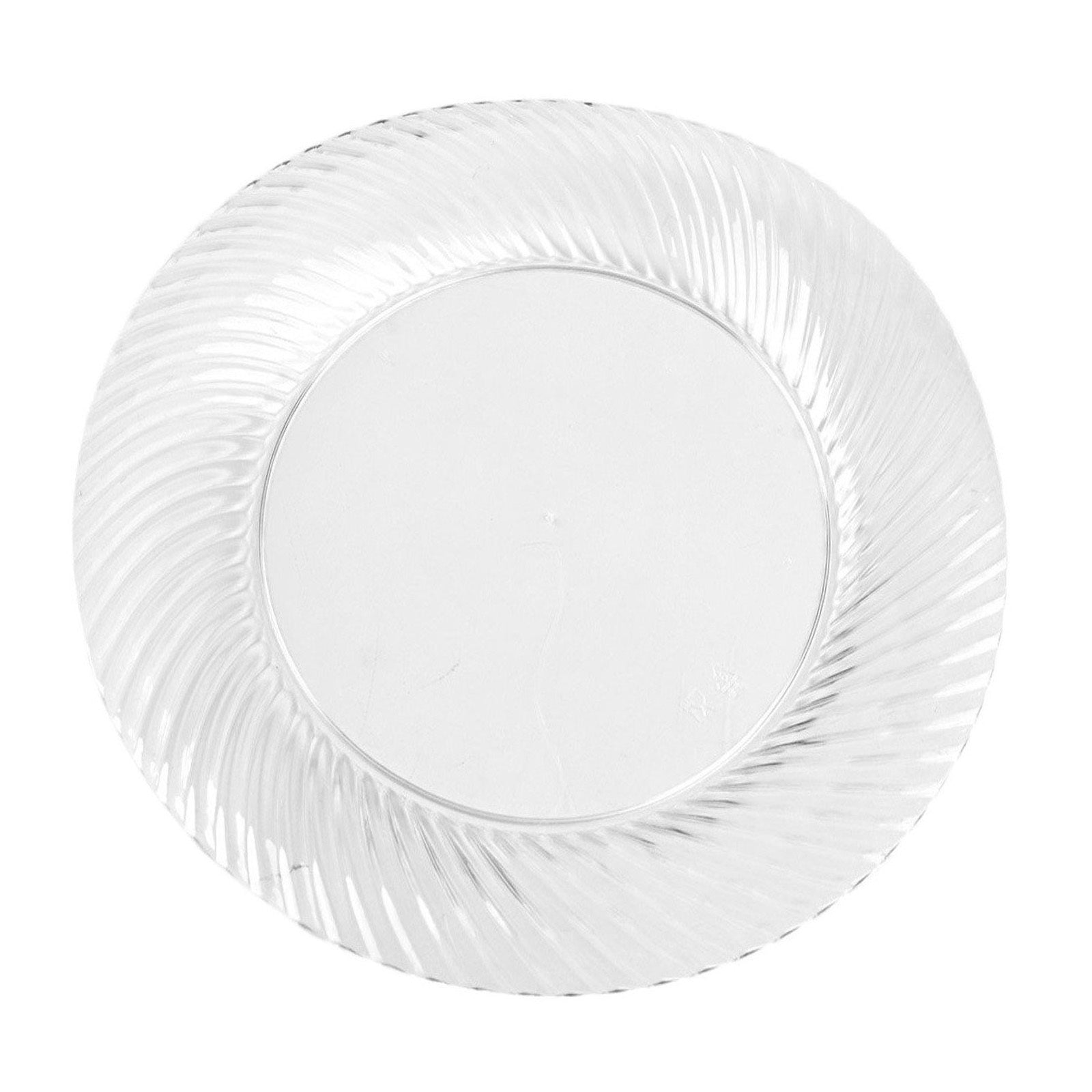 Twirl Rim Plastic Dessert Plates, Cake Plates, Salad Plates | eFavorMart