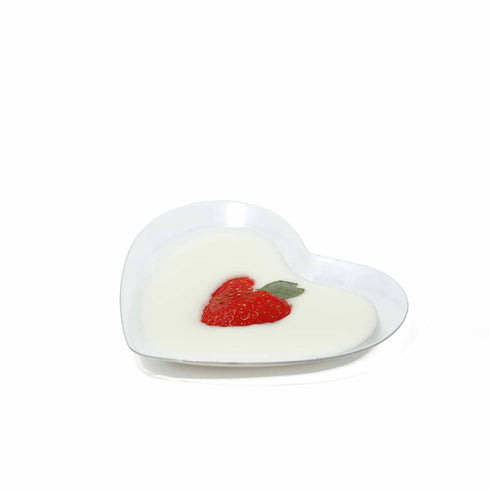 heart shaped disposable plates