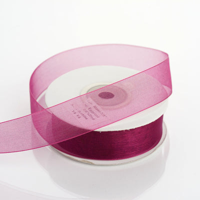 eggplant organza ribbon