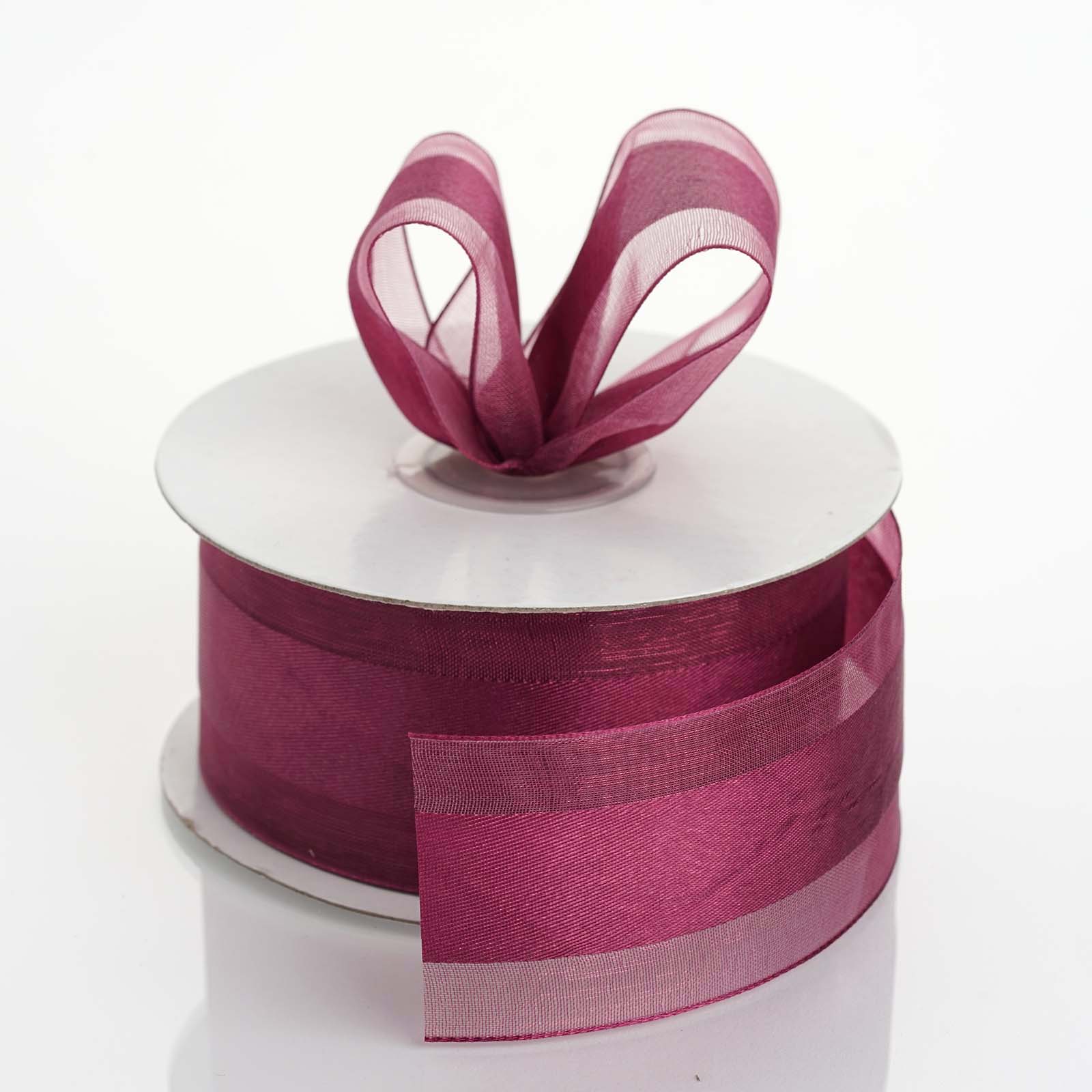 eggplant organza ribbon