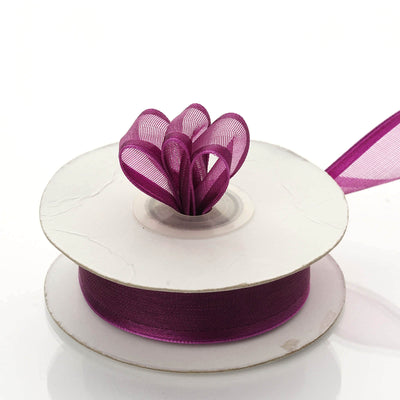 eggplant organza ribbon