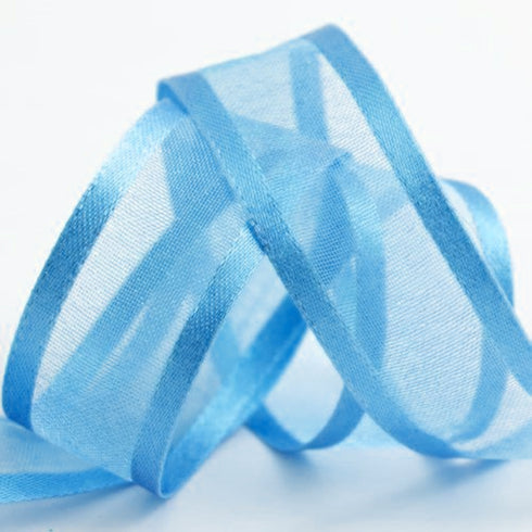 blue organza ribbon