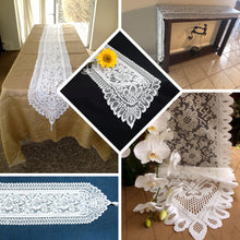 JOLLY GOOD Lace Table Runner White