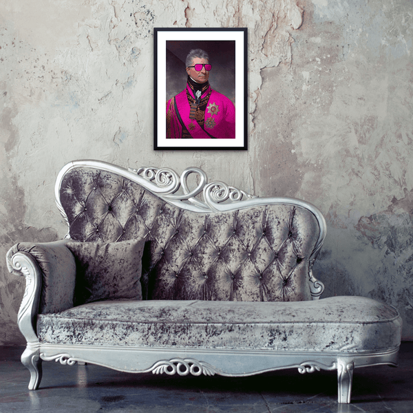 Framed Art Prints for living room - Admiral Awesome – Prince & Rebel