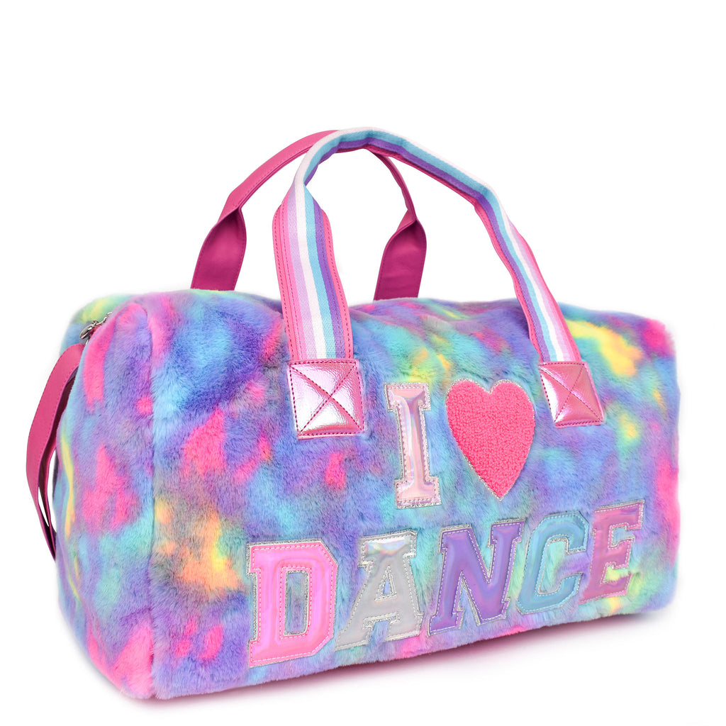 OMG Accessories Sleepover Metallic Sequined Large Duffle