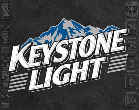 Keystone Light Logo Can Tumbler Wrap PNG SVG Digital Download