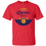 Corona Extra Beer T Shirt Custom Designed Color Worn Label Pattern