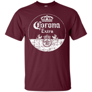 Corona Extra Beer T Shirt Custom Designed White Worn Pattern