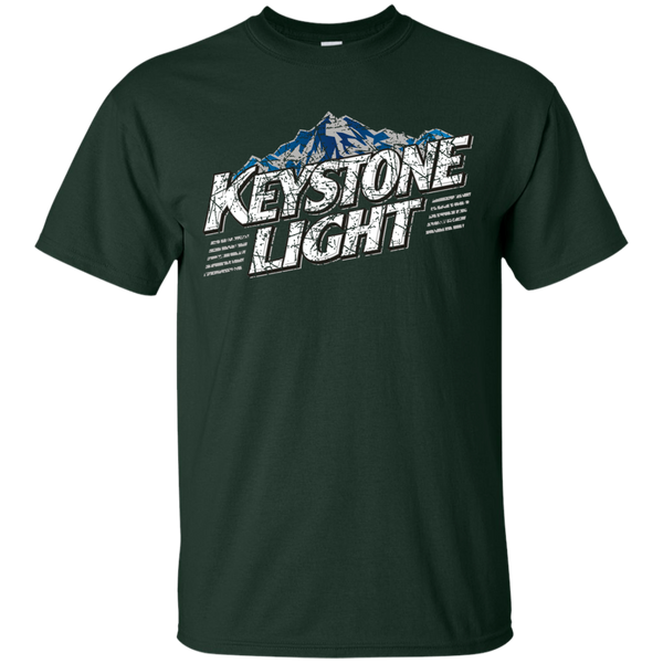 Keystone Light Beer T-Shirt Custom Designed Color Worn Label Pattern