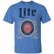 Miller Lite Beer T Shirt Custom Designed Color Worn Label Pattern