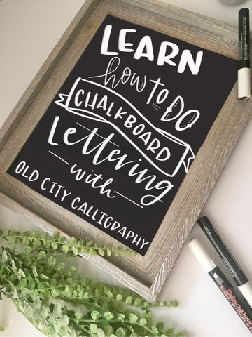 Chalk Calligraphy Workshop